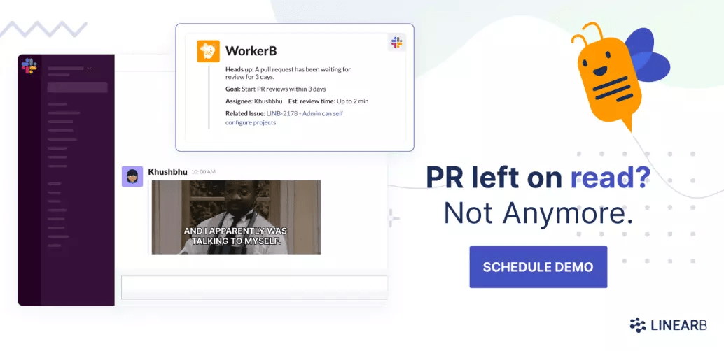 Pr left on read? Not anymore. Schedule a demo with linearb.