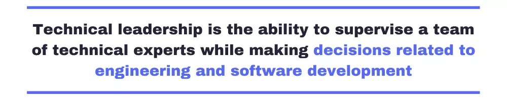Technical leadership definition