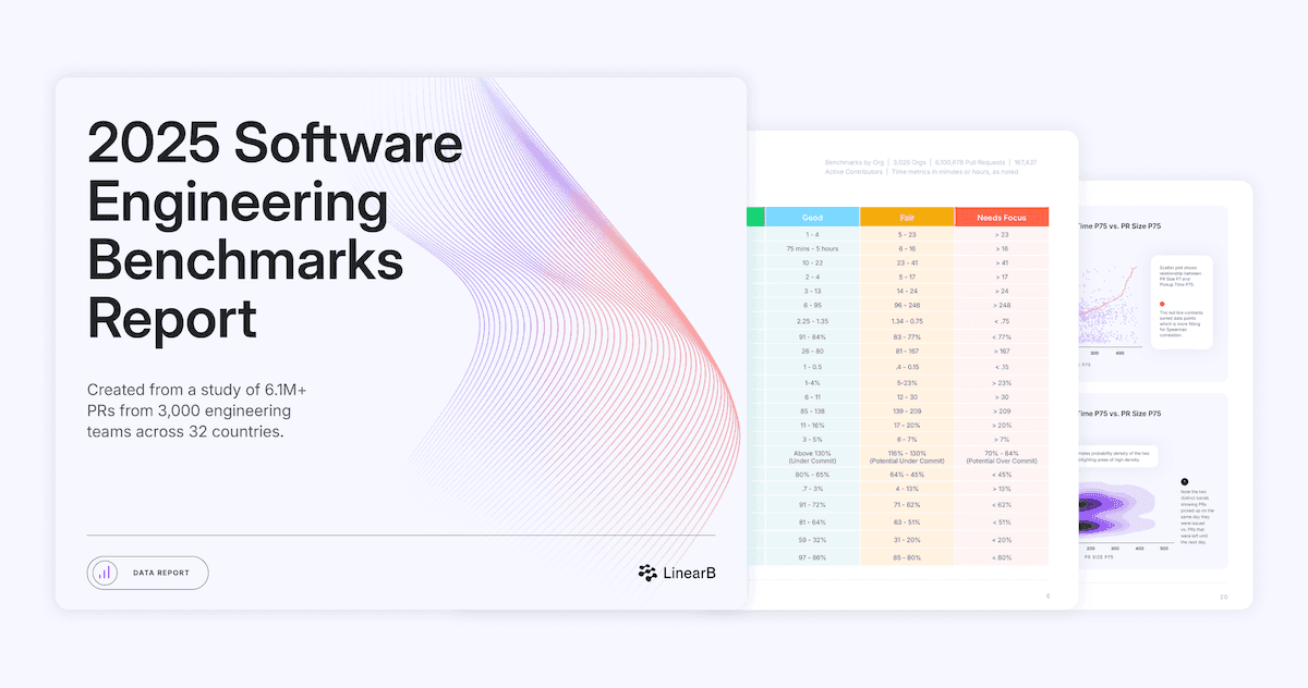 Cover image for 2025 Software Engineering Benchmarks Report