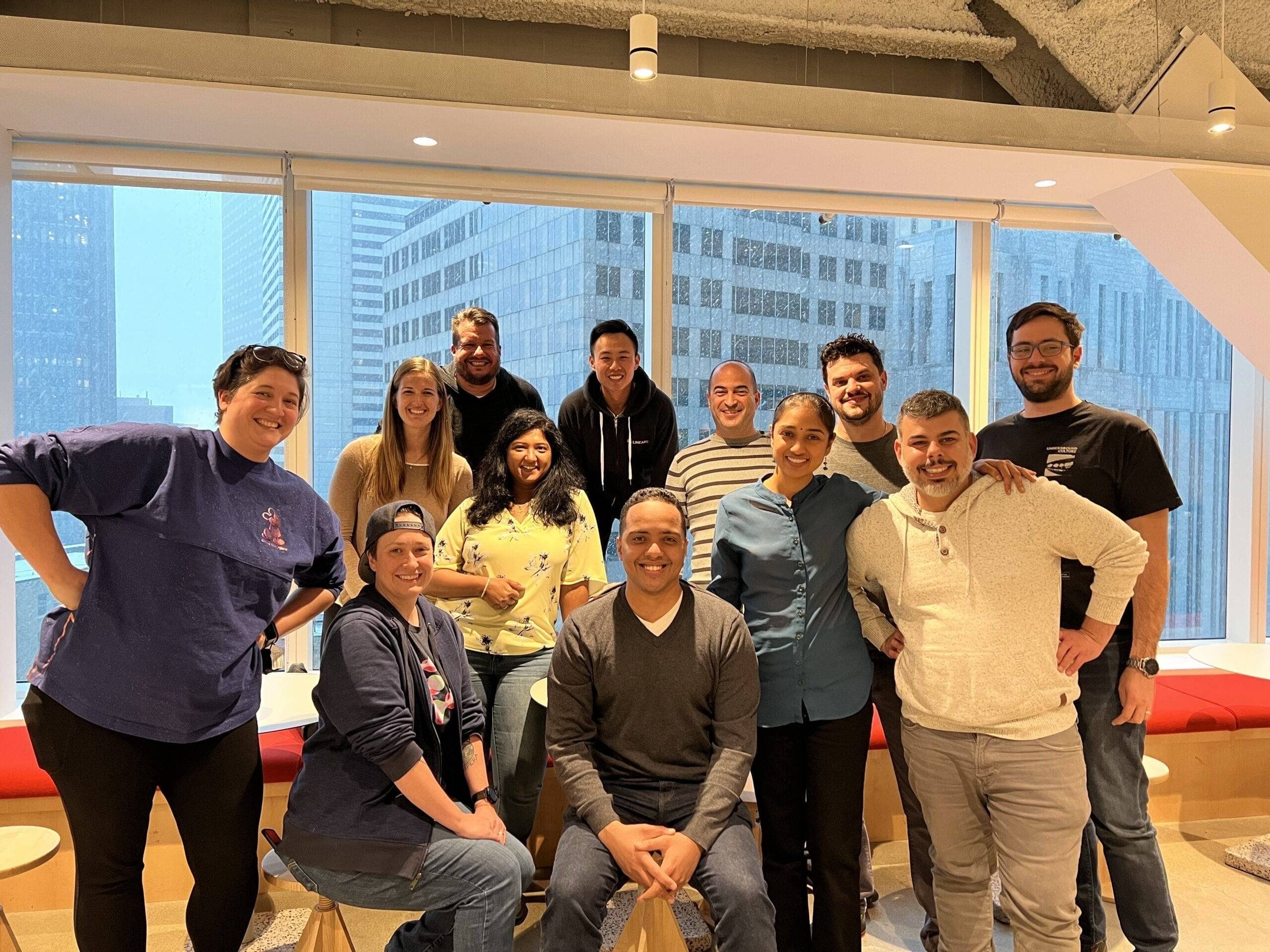 Group picture of LinearB Team