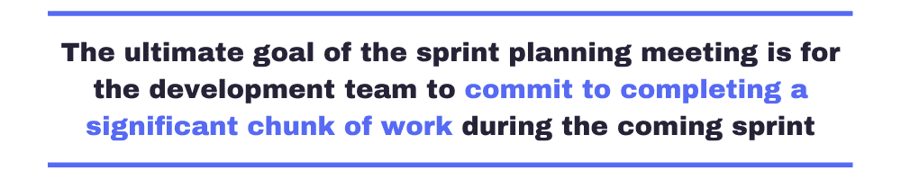 Sprint planning pull quote