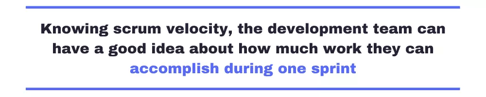 Scrum velocity
